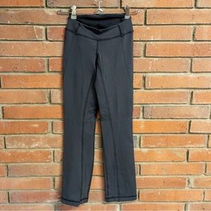 Lululemon Dark Grey Straight Leg Seamed Skinny Pants Size 0
